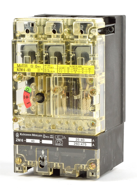 Moeller NZM6-63 + ZM6-40 Leistungsschalter 40A 3 polig 