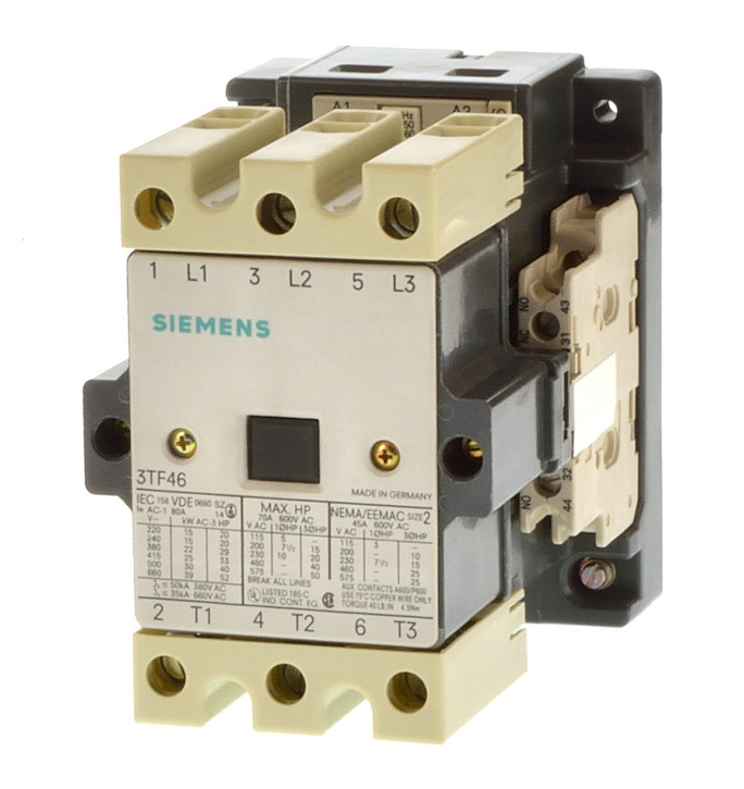 Siemens 3TF46 22-0AD0 Schütz 22KW Spule 42VAC 2Ö+2S 