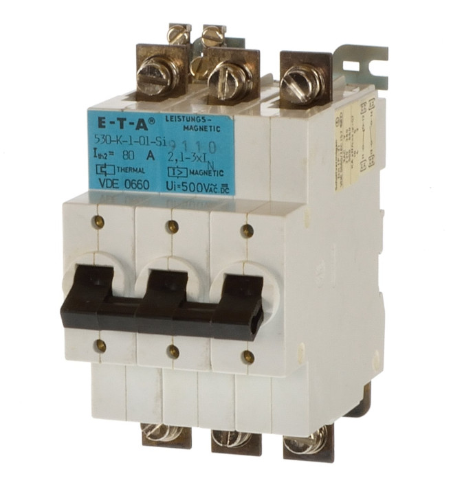 E-T-A 530-K-1-01-Si Sicherungsautomat 80A ETA Schutzschalter