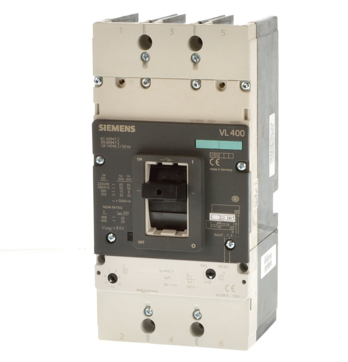 Siemens 3VL4740 1DC36-8CA0 Leistungsschalter 400A 3 polig 