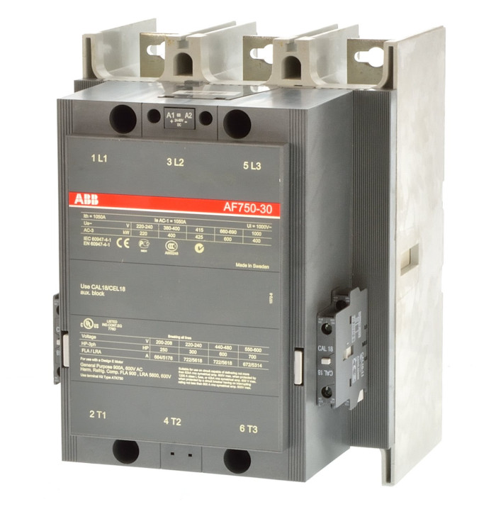 ABB AF750-30-22 Schütz 400KW Spule 24-60VDC 1SFL637001R6822