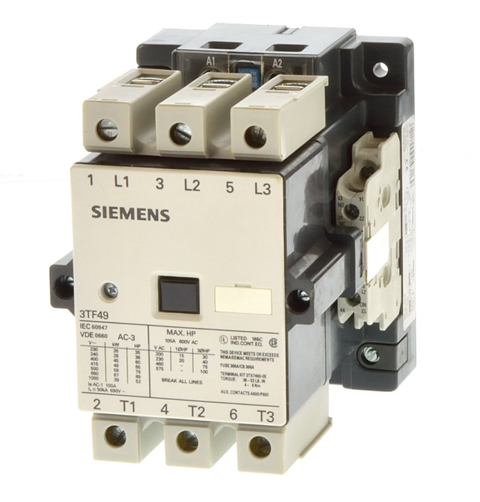 Siemens 3TF49 22-0AP0 Schütz 45KW Spule 230V