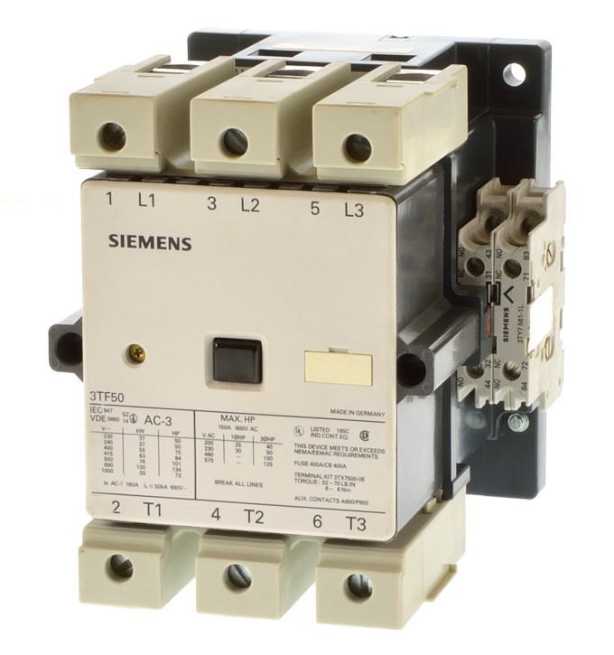 Siemens 3TF50 44-0AP0 Schütz 55KW Spule 230V ohne Ovp.