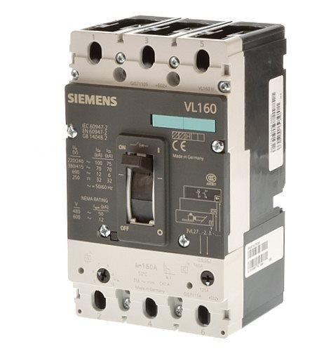 Siemens 3VL2716-2CH36-0AB1 Leistungsschalter VL160 70KA 
