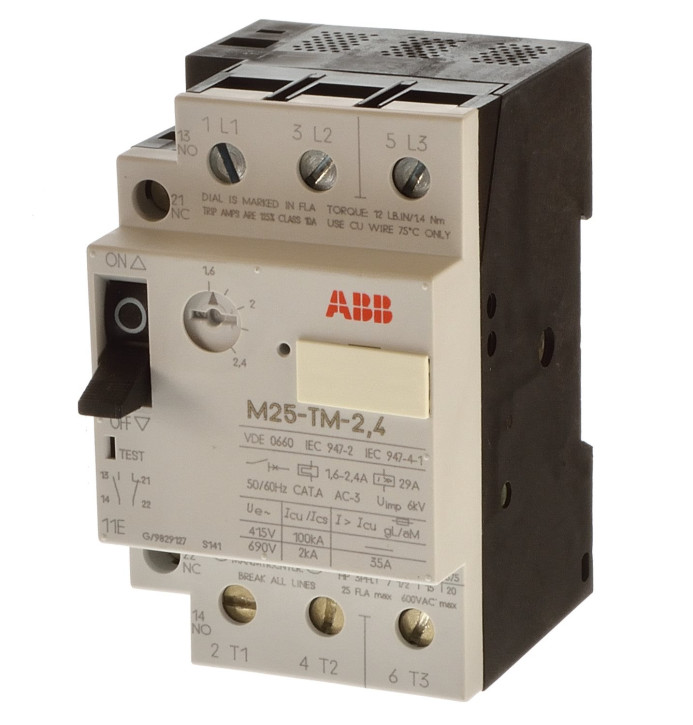 ABB M25-TM-2,4 Motorschutzschalter 1,6-2,4A GJM2550001R0029
