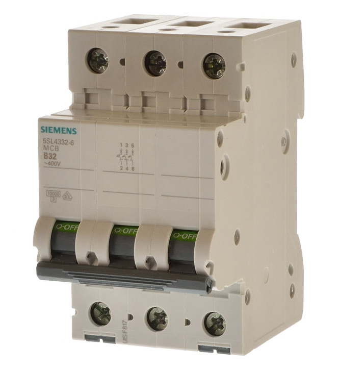 Siemens 5SL4306-6 Sicherungsautomat B6 3polig 10KA