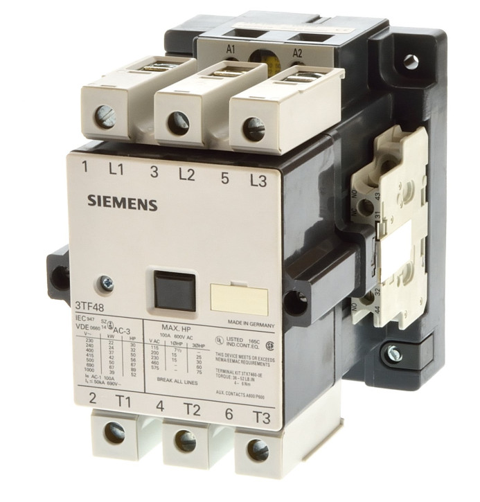 Siemens 3TF48 22-0AV0 Schütz 37KW Spule 400/480VAC