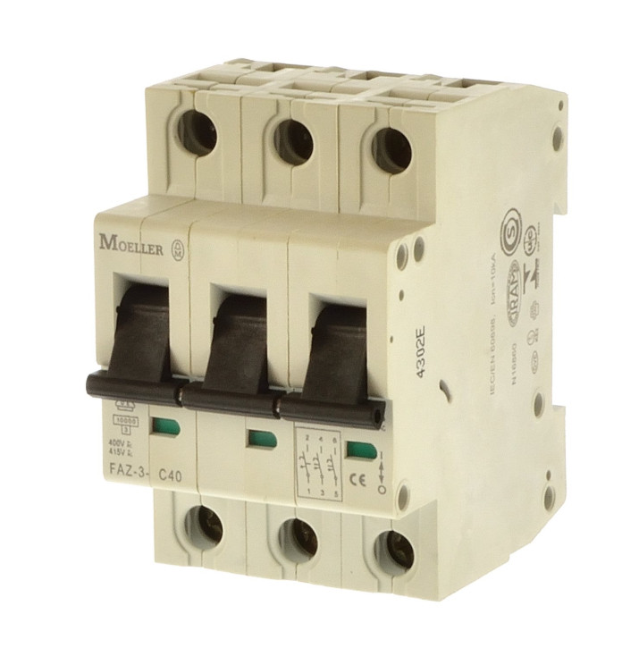 Moeller FAZ-3-C40 Sicherungsautomat C40 102 10KA