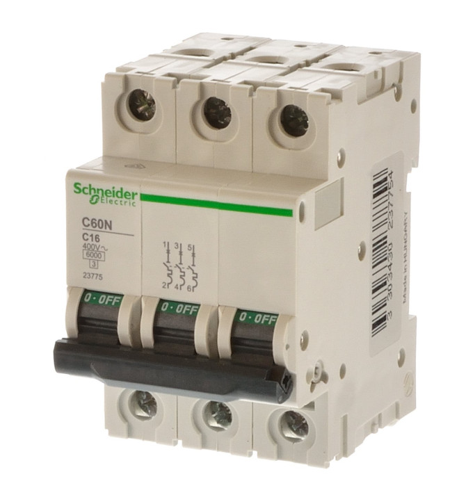 Schneider C60N Sicherungsautomat C16 3polig  Art.23775