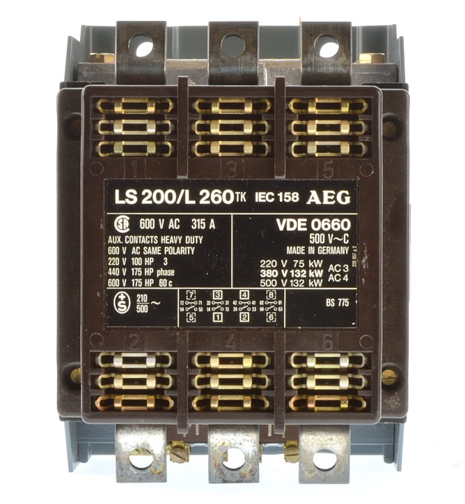 AEG LS200/L260 Schütz 132KW Spule 380VAC 910-338.081.00