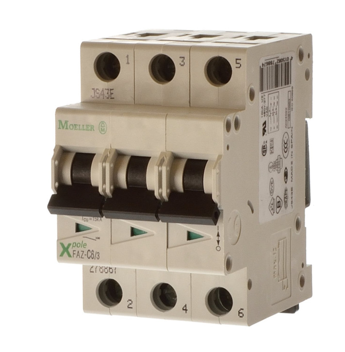 Moeller FAZ-C6/3 Leitungsschutzschalter C6 15KA 278867