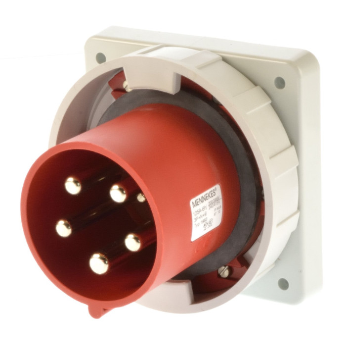 Mennekes 1983 CEE 125 A Einbaustecker 5 polig 6h ip67