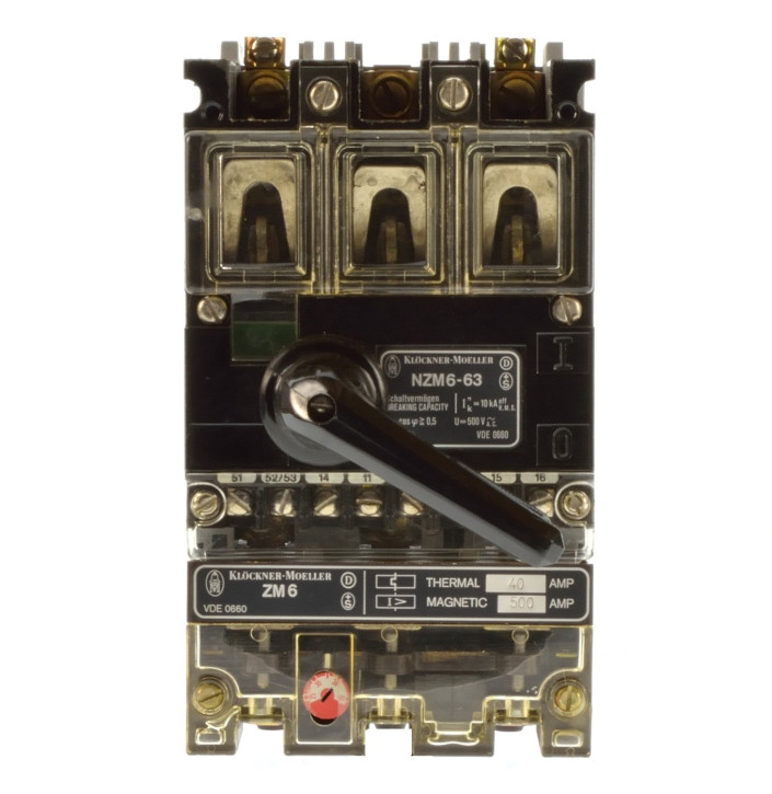 Moeller NZM6-63 + ZM6-40 Leistungsschalter ,alter Typ 