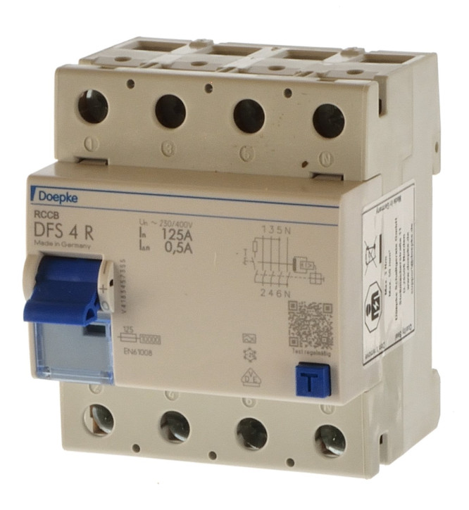 Doepke DFS 4 125-4/0,50-A R Fehlerstrom Schutzschalter 09177911