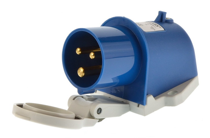 Mennekes 847 CEE Anbaustecker16A AP Stecker 3polig mit Klappdeckel 