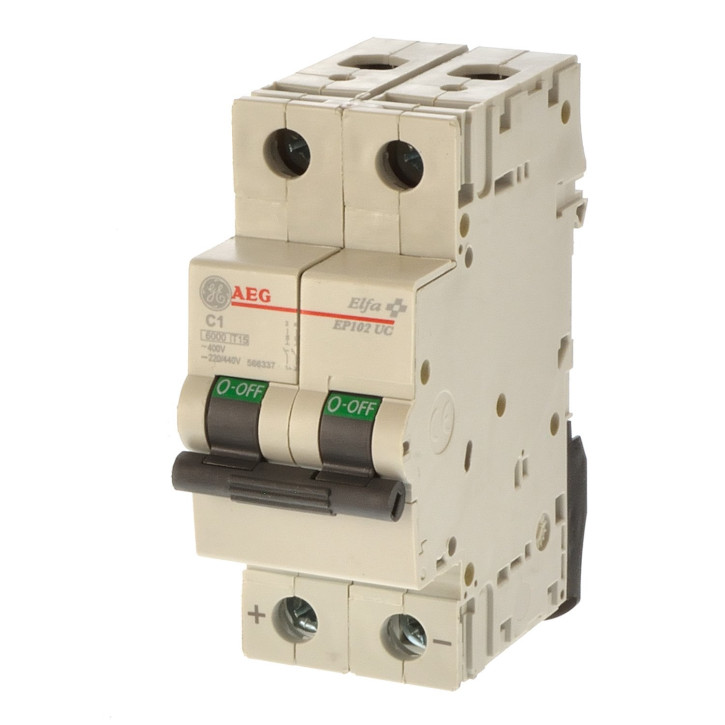 AEG GE EP102UCC01 Leitungsschutzschalter C1 2p 566337 