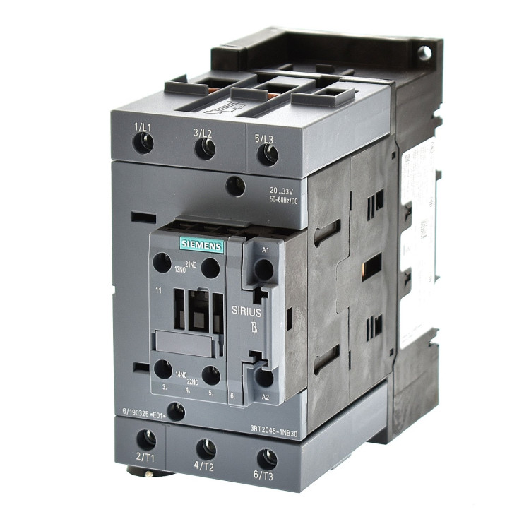 Siemens 3RT2045-1NB30 Schütz 37KW Spule AC / DC 20-33 V