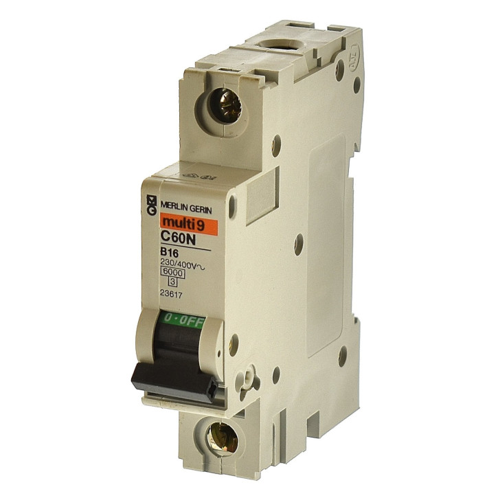 Merlin Gerin multi9 C60N 1P B 16A Leitungsschutzschalter gebraucht 23617