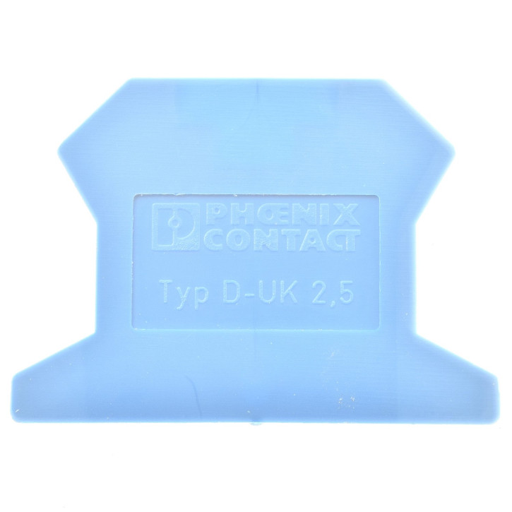 Phoenix Contact D-UK 2,5 BU Abschlussdeckel blau 3001103 