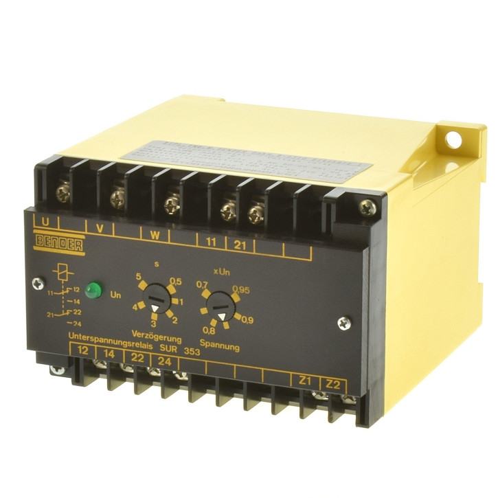 Bender SUR353 Spannungsrelais 933101 ohne Klemmenabdeckung  