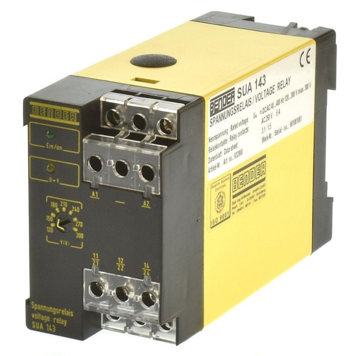 Bender SUA143 Spannungsrelais 120-300V AC/DC 932800