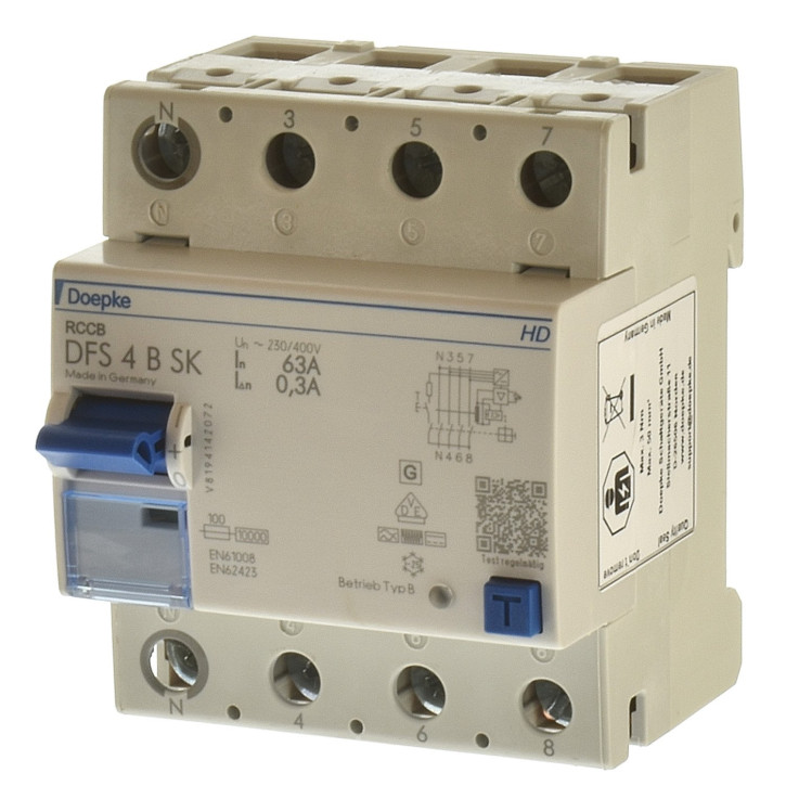 Doepke DFS 4 063-4/0,50-B SK R FI Schalter allstrom sensitiv 09147988