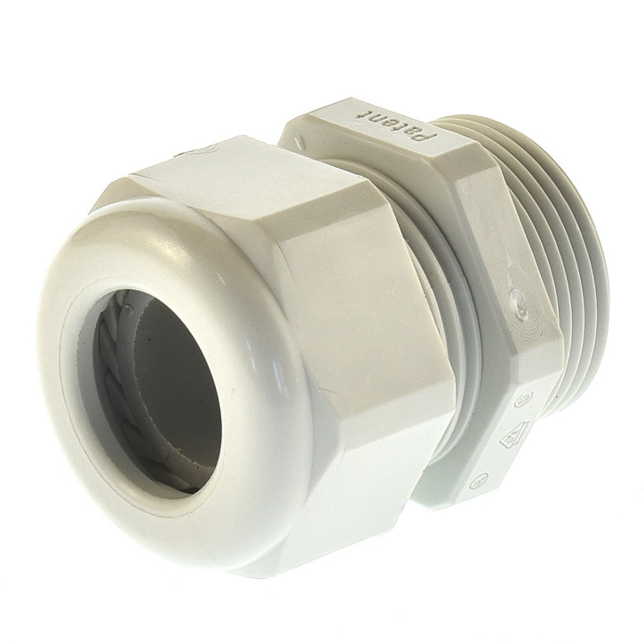 Kabelverschraubung PG21 Hummel lichtgrau reduzierter Dichteinsatz 12-15mm 