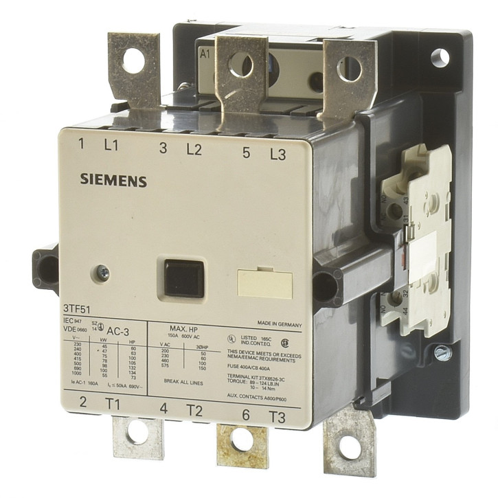 Siemens 3TF51 22-0AP0 Schütz 75KW Spule 230VAC alter Typ