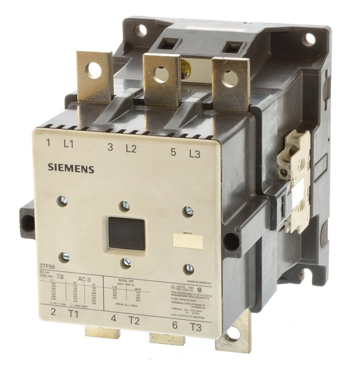 Siemens 3TF56 22-0MP0 Schütz 200KW Spule 230V AC