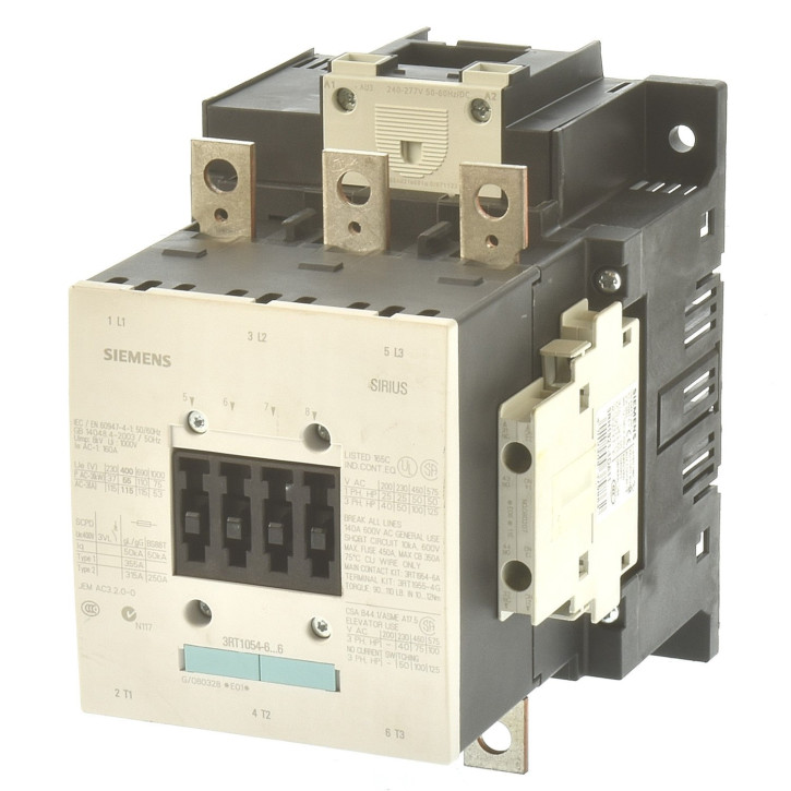Siemens 3RT1054-6AU36 Schütz 55KW Spule UC240-277V ohne Ovp.