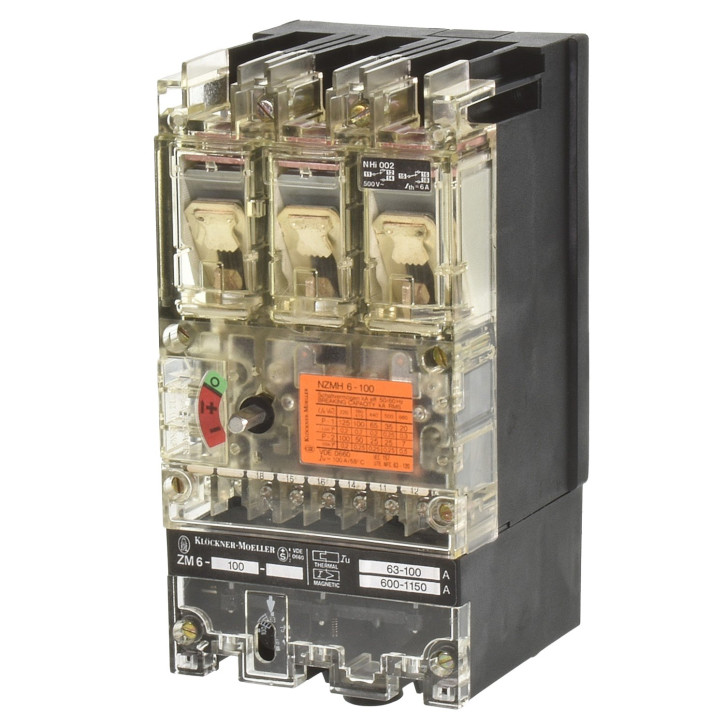 Moeller NZMH6-100 + ZM6-100 Leistungsschalter gebraucht Nr54