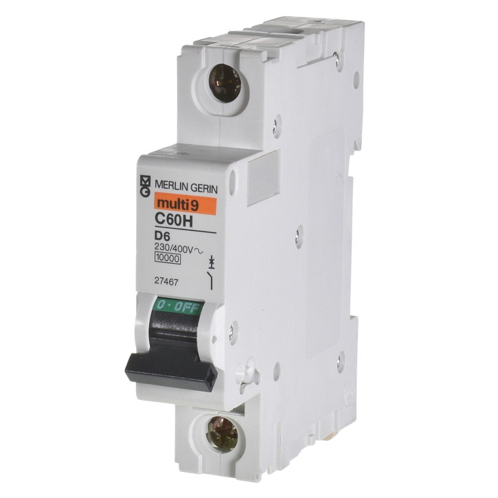 Merlin Gerin multi9 C60H D6A Sicherungsautomat 10KA