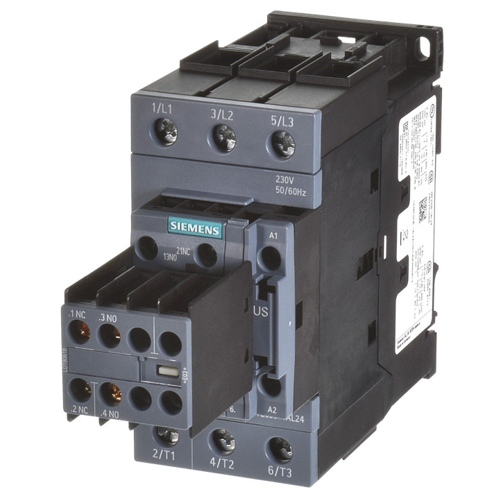 Siemens 3RT2036-1AL24 Schütz 22KW Spule 230VAC