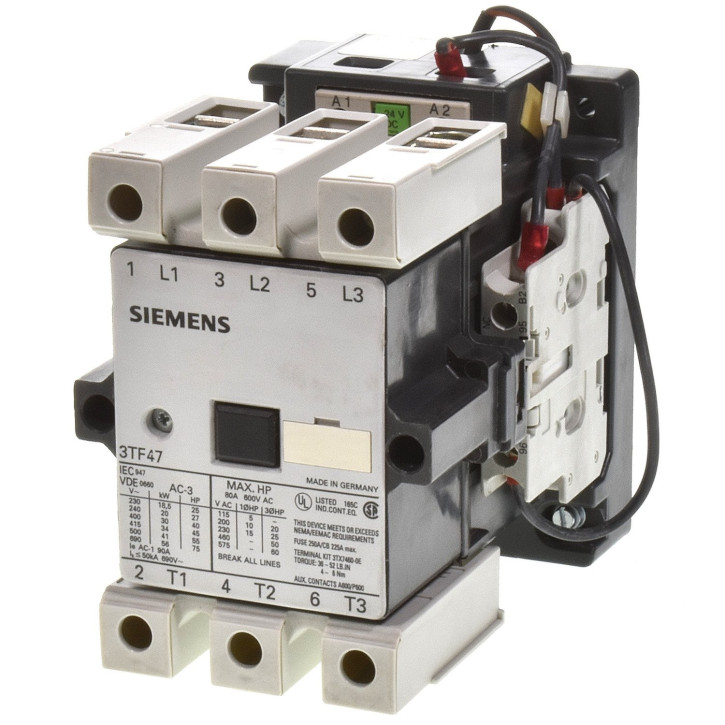 Siemens 3TF47 22-0DB4 Schütz 30KW  Spule 24VDC 