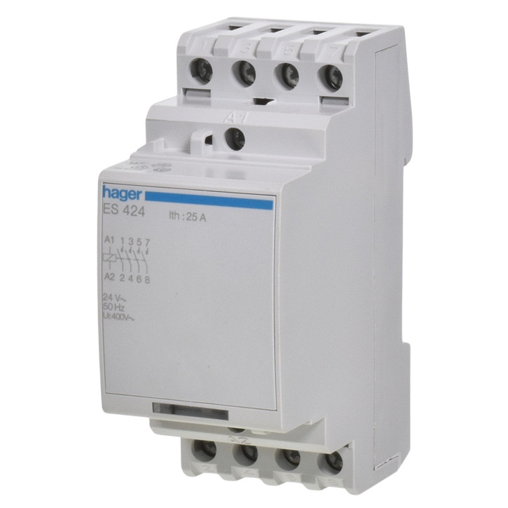 Hager ES424 Schütz 4 Schließer Spule 24VAC 