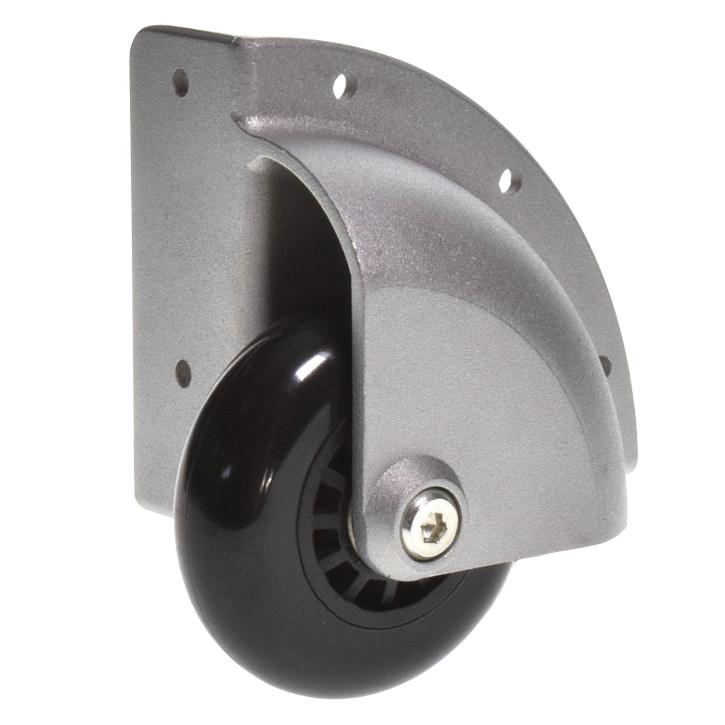 Adam Hall 37500 Eckaufbaurolle mit schwarzem Rad 75mm