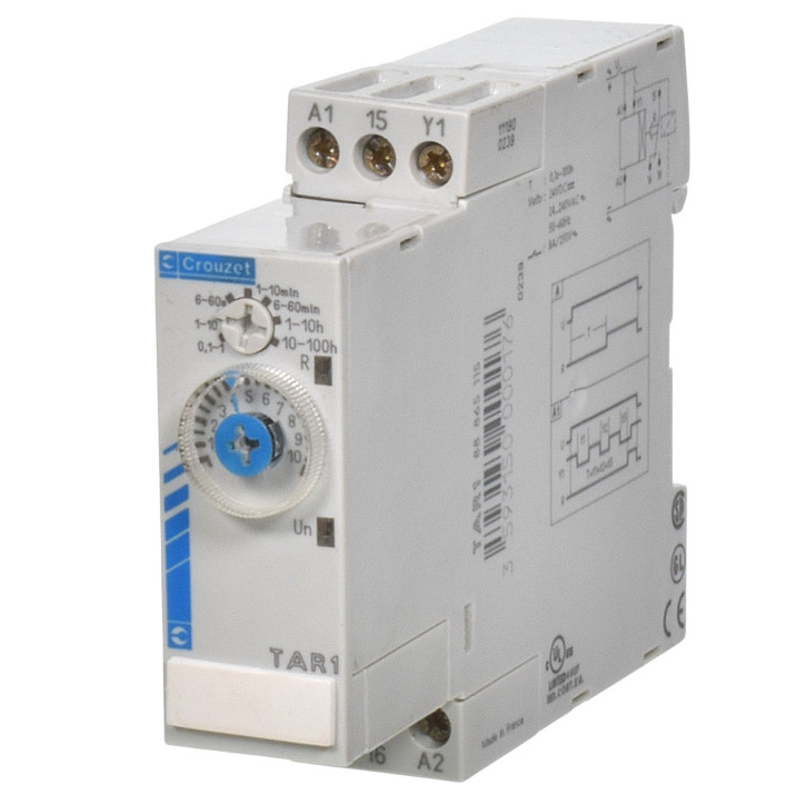 Crouzet TAR1 Zeitrelais 0,1s-100h 88865115