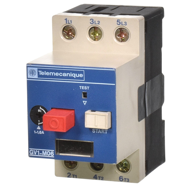 Telemechanique GV1 MO6 Motorschutzschalter 1-1,6A 021005