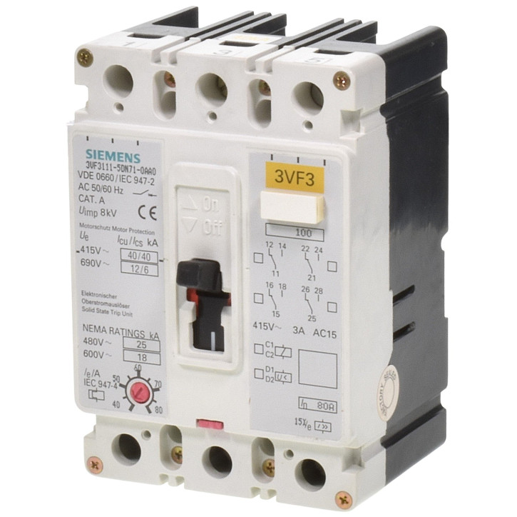 Siemens 3VF3111-5DN71-0AA0 Leistungsschalter 80A 