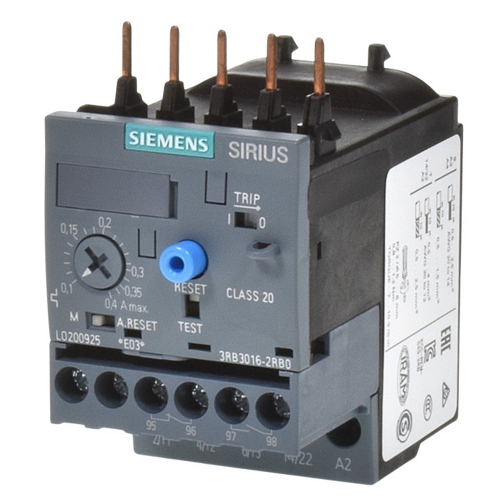 Siemens 3RB3016-2RB0 Überlastrelais 0,1-0,4A