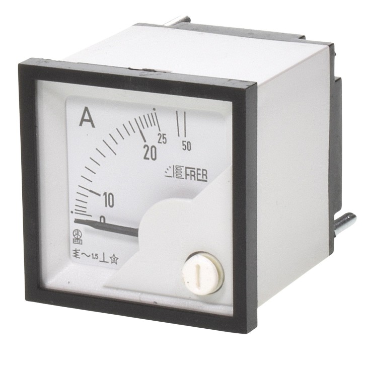 Langer 48E Dreheisenmeßinstrument 25/50A 48x48mm