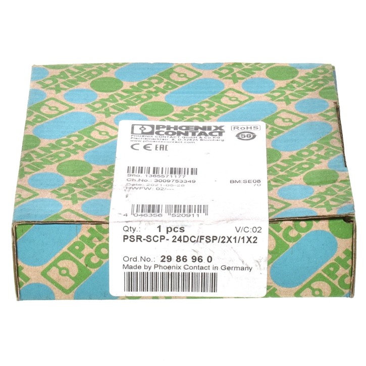 Phoenix Contact PSR-SCP-24DC/FSP/2x1/1x2 Sicherheitsrelais 2986960 Phoenix Contact PSR-SCP-24DC/FSP/2x1/1x2 Sicherheitsrelais 2986960