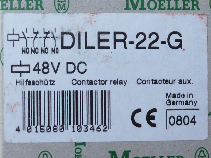 Moeller DILER-22-G Hilfsschütz 48V DC