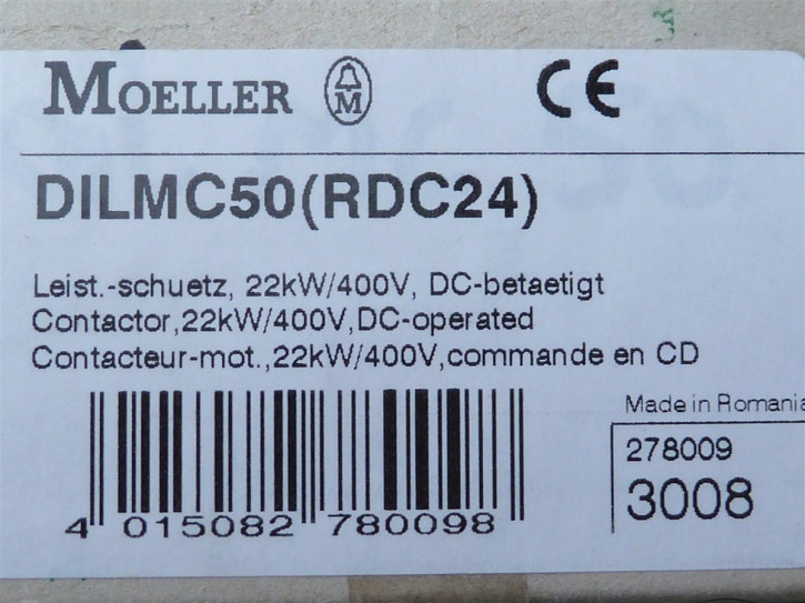 Moeller DILMC50(RDC24) Schütz 22KW  278009