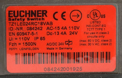 Euchner TZ1LE024RC18VAB-C1826 Sicherheitsschalter 084246 / Verp. geöffnet