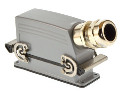 Harting / Weidmüller Steckverbindung 108 polig  ABU-TSBU-PG29-Lötkontakte Messingverschraubung / Rockstar 