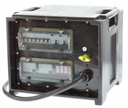 Stromverteiler 32A BW 2x16/3x230V 2xFi B-Typ allstromsensitiv 5xFi 