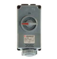 Mennekes 7409 Wandsteckdose 16A abschaltbar ex 6h 3polig ip67